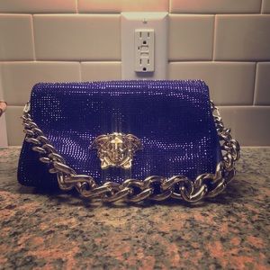 Crystal embellished Versace night bag